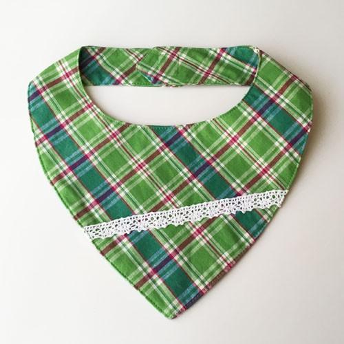 ベビースタイ ｍサイズ マドラス チェック柄 グリーン 手作り よだれかけ ビブ ハンドメイド ナチュラル 送料無料 綿100 Bibl C 001 アトリエ阿友美 通販 Yahoo ショッピング