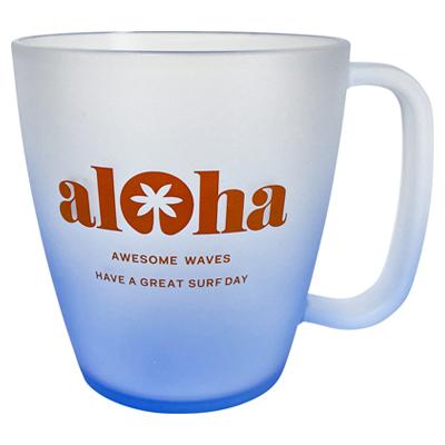 アクリル フロスト グラデーション マグ カップ ALOHA〈ブルー