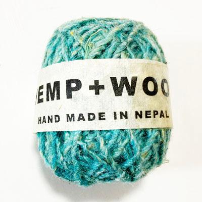 ヘンプ+ウール ヘンプ 糸 毛糸HEMP+WOOL ネパール製 ハンドメイド