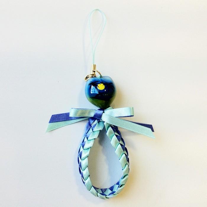 ククイナッツのリボン レイ ストラップ サンセットビーチ〈イエロー