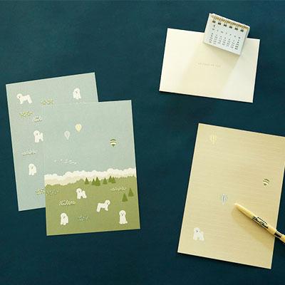 レター セット ビション フリーゼ 18 Bichon frise ドッグ いぬ イヌ