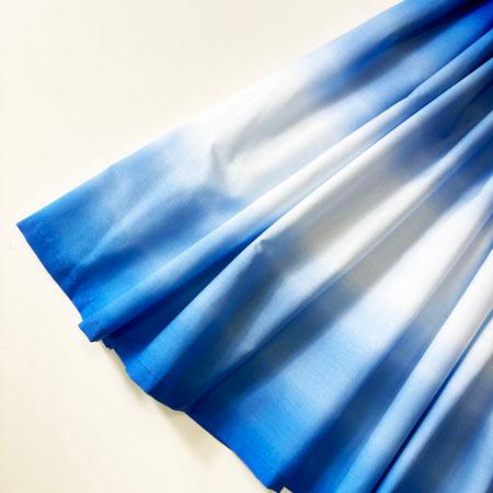 パウスカート 67cm 72cm 77cm ボーダー グラデーション〈 ブルー ＆ オフ 〉4本ゴム ハワイアン フラダンス 衣装 パウ 日本製 青 |  | 01