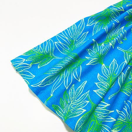 パウ スカート 67cm 72cm 77cm ウエスト無地 ラウアエファーン グラデーション〈 ペールブルー グリーン〉 4本ゴム 送料無料 ハワイアン フラダンス衣装 日本製 |  | 02