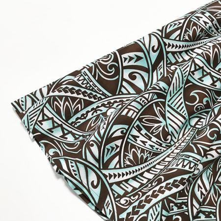 パウスカート ウエスト無地 67cm サンド ブラスティング タパ柄