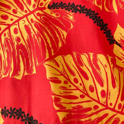 パウスカート ウエスト無地 67cm 72cm 77cm モンステラ ティアレレイ〈オレンジ 〉4本ゴム 送料無料 ハワイアン フラダンス 衣装 4ヤードパウ 山吹 日本製 |  | 02