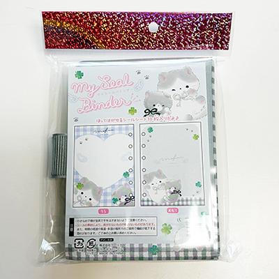 クーリア きらきら 風水ニャンコ メモ帳 シール付き 平成レトロ 当時品