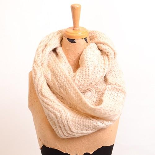 ケーブル編みスヌード 無地 ブラック 送料無料 手編み メンズ レディース マフラー ネックウォーマー 寒さ冷え対策 エスニック Fillil フィリル Snood 002 アトリエ阿友美 通販 Yahoo ショッピング