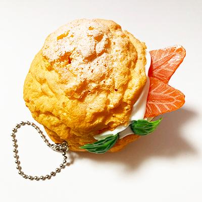 街のカフェベーカリー スクイーズ キーホルダー シュークリーム