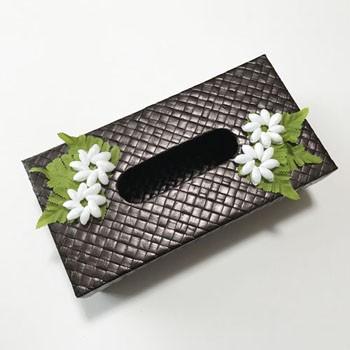 パンダンティッシュケース（ボックス用）シェルティアレ〈ブラウン 