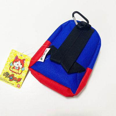 マチポーチ 日本妖怪 ネイビー 妖怪ウォッチ カラナビ付き リュック型 ポーチ Aイエロー Bレッド C