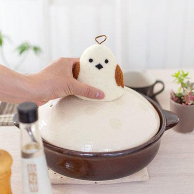 羊毛フェルト 鍋カメ 白菜 にんじん しいたけ 鍋 フェルト 鍋敷き モノトーン 羊毛フェルト 北欧 鍋敷き himalayajr