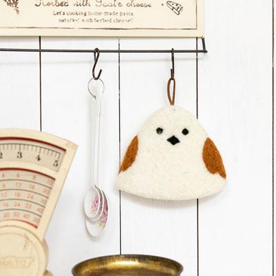 羊毛 フェルト 鍋つかみ アニマル〈ナマケモノ レッサーパンダ