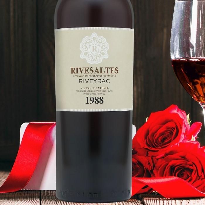 1988年 生まれ年 赤ワイン リヴザルト リヴェイラック 甘口 昭和63年 男性 女性 誕生日プレゼント ワインセット 木箱入 1988年