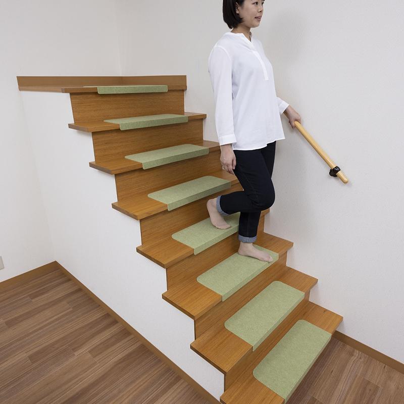 green（グリーン） 【こだわりの日本製 】階段マット 滑らない 15枚入