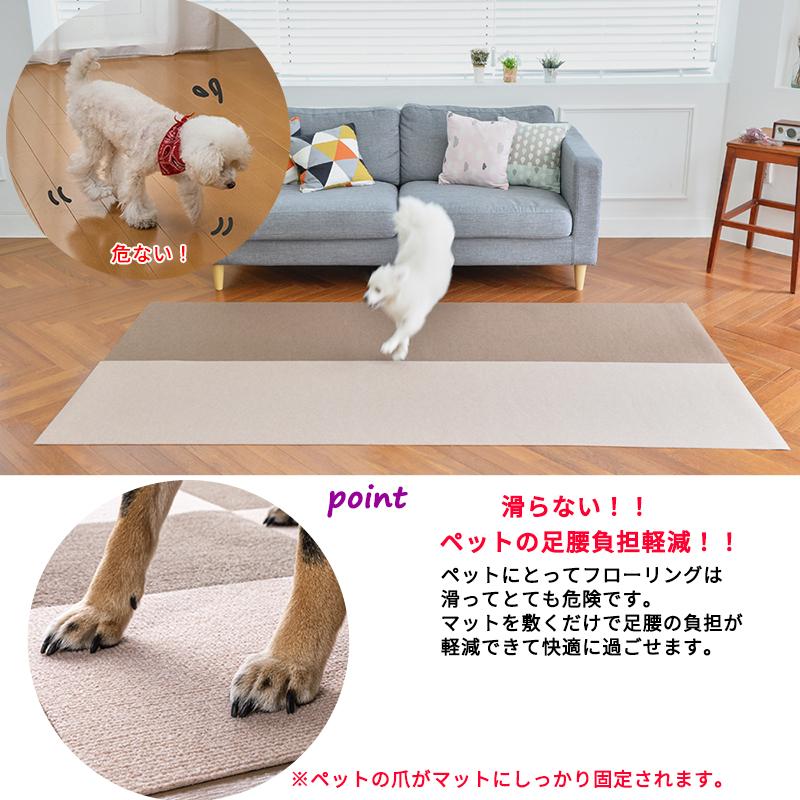 ゲージ 【日本製 滑り防止】ペットマット 60x240cm 厚み約3mm 犬用