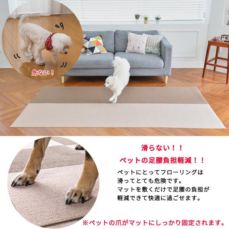 ゲージ 【こだわりの日本製】ペットマット 滑らない 60x240cm 厚み約