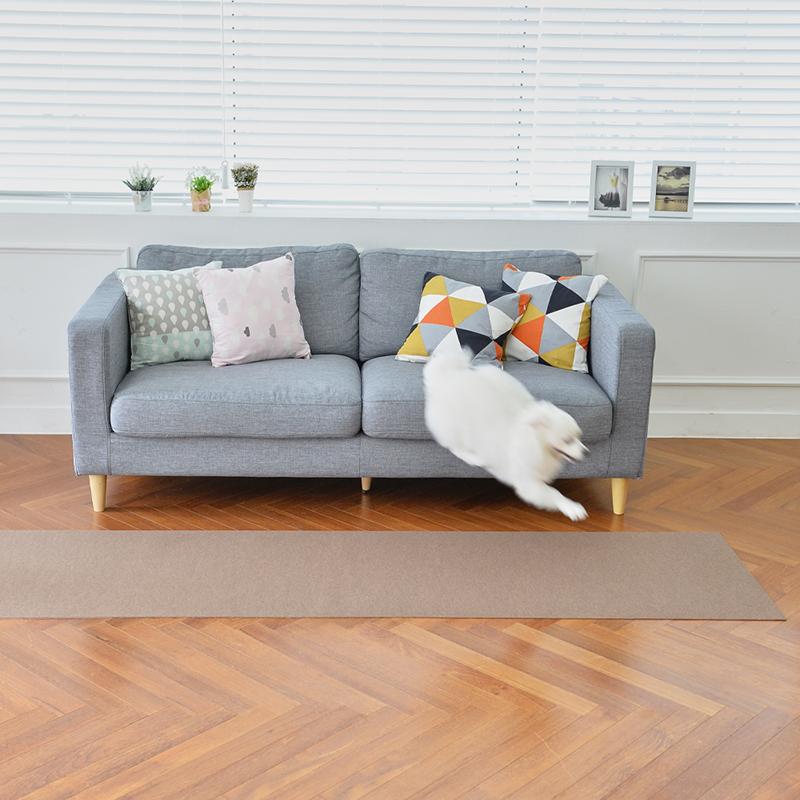 ペット用カーペット 滑り防止 日本製300cm x 60cm ライトグレー×3本