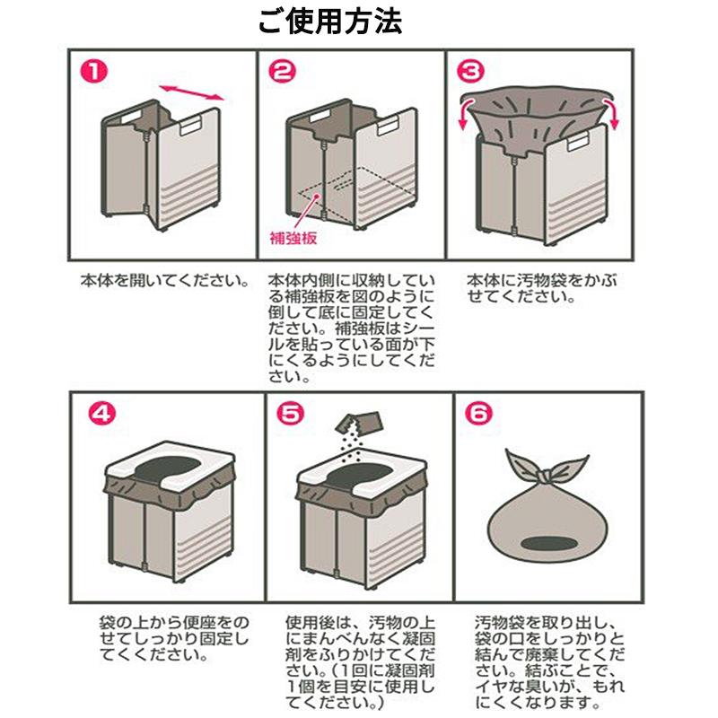 日本製 非常用】非常用トイレ 耐荷重150kg プラスチックタイプ 簡易