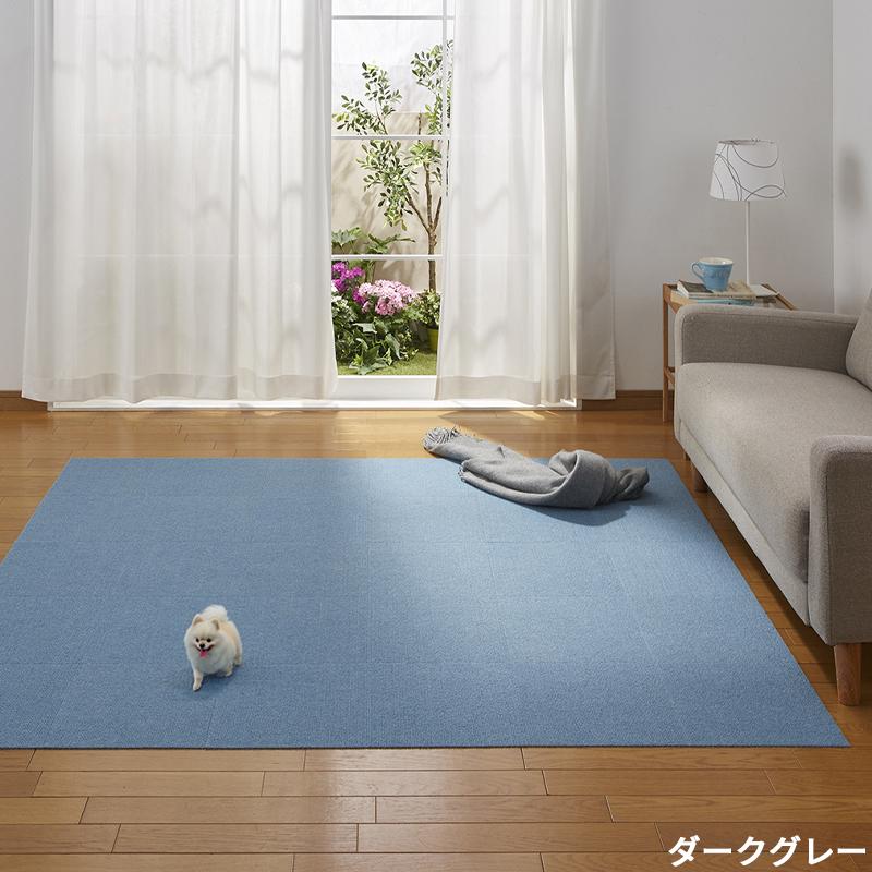 【こだわりの日本製】 ペットマット 滑らない 30枚 30×30cm 厚み4mm ペット用 滑り防止 ペットの足腰保護 撥水 消臭 タイルマット 洗濯OK 床暖房対応_12