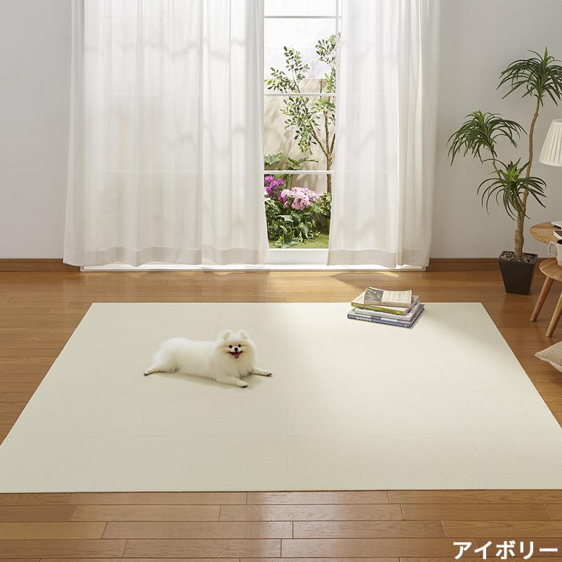 【こだわりの日本製】 ペットマット 滑らない 30枚 30×30cm 厚み4mm ペット用 滑り防止 ペットの足腰保護 撥水 消臭 タイルマット 洗濯OK 床暖房対応_9