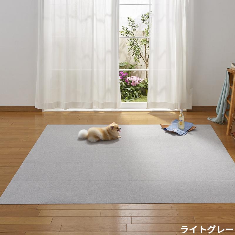 【こだわりの日本製】 ペットマット 滑らない 30枚 30×30cm 厚み4mm ペット用 滑り防止 ペットの足腰保護 撥水 消臭 タイルマット 洗濯OK 床暖房対応_10