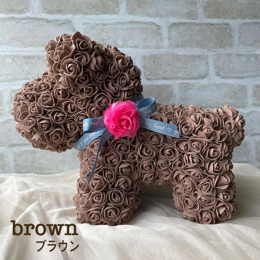 フラワードッグ 薔薇 ローズ 造花 花 犬 大きい インテリア 置物 ラッピングあり プレゼント 人形 リボン付き 飾る 豪華 アトリエアンサンブル 通販 Yahoo ショッピング
