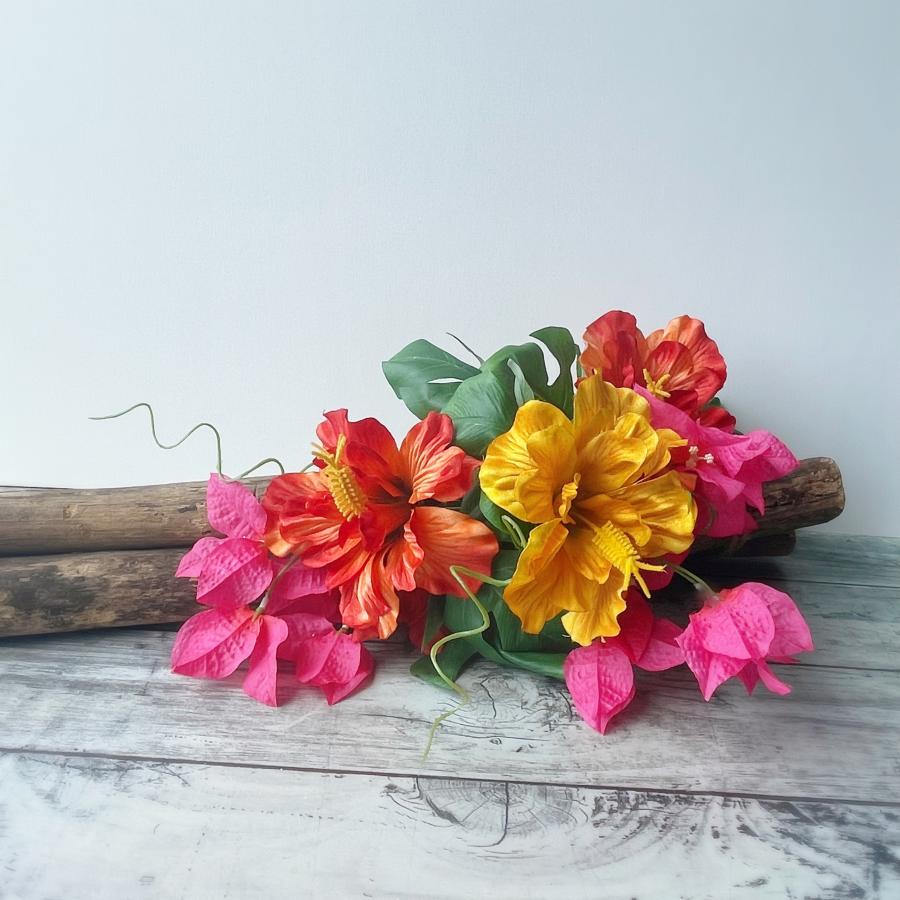 特価 ハイビスカス ブッシュ アーティフィシャルフラワー 造花 海 アレンジ トロピカル フラ フラダンス リース アートフラワー まとめ買い アトリエアンサンブル 通販 Yahoo ショッピング