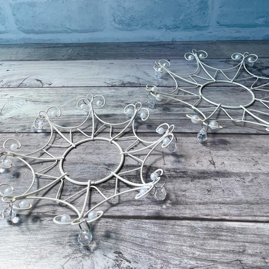 パール付きアイアンベース フラワーアレンジ オブジェ 置物 インテリア