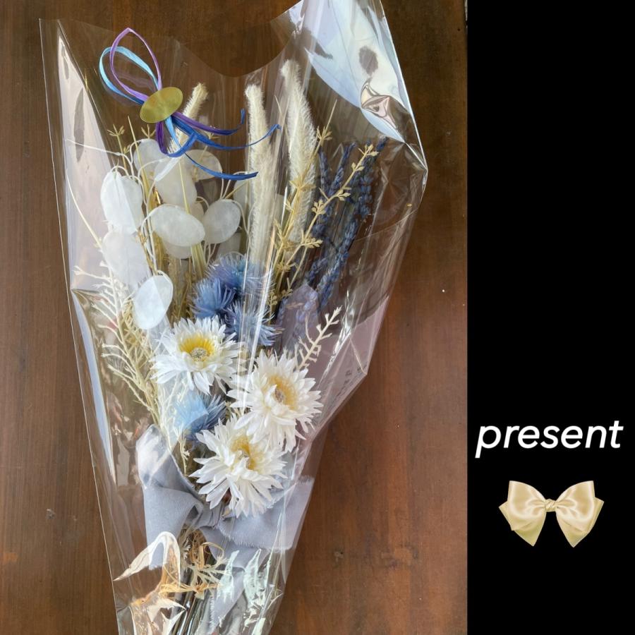 ナチュラルスワッグ プリザーブドフラワー ラベンダー 大判草 コットン