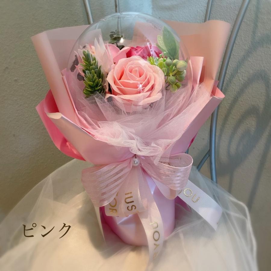 ソープフラワー  カプセル バルーン  ソープフラワー 香り ギフト 贈り物 プレゼント  誕生日 花束 薔薇 歓送迎 華やか｜atelier-ensemble｜02