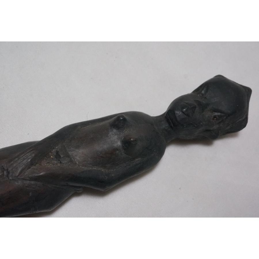 【特選アフリカ】アフリカ ケニア 木彫彫刻 女性像 置物 民芸 民族人形｜atelier-erica｜14