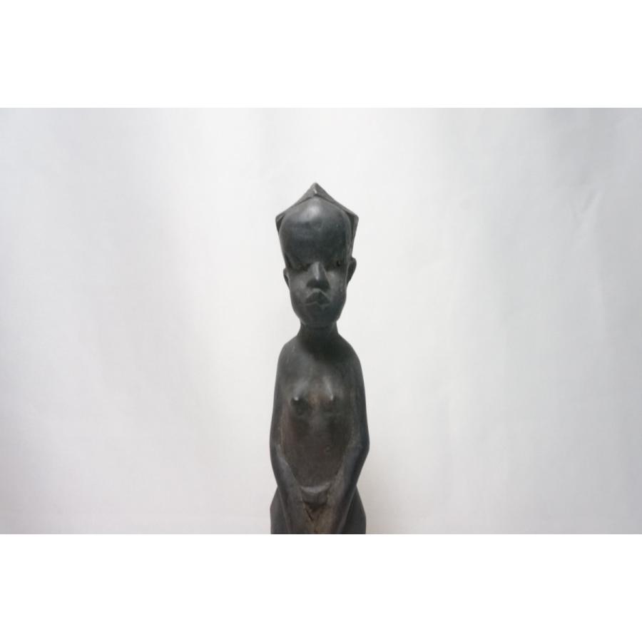 【特選アフリカ】アフリカ ケニア 木彫彫刻 女性像 置物 民芸 民族人形｜atelier-erica｜03