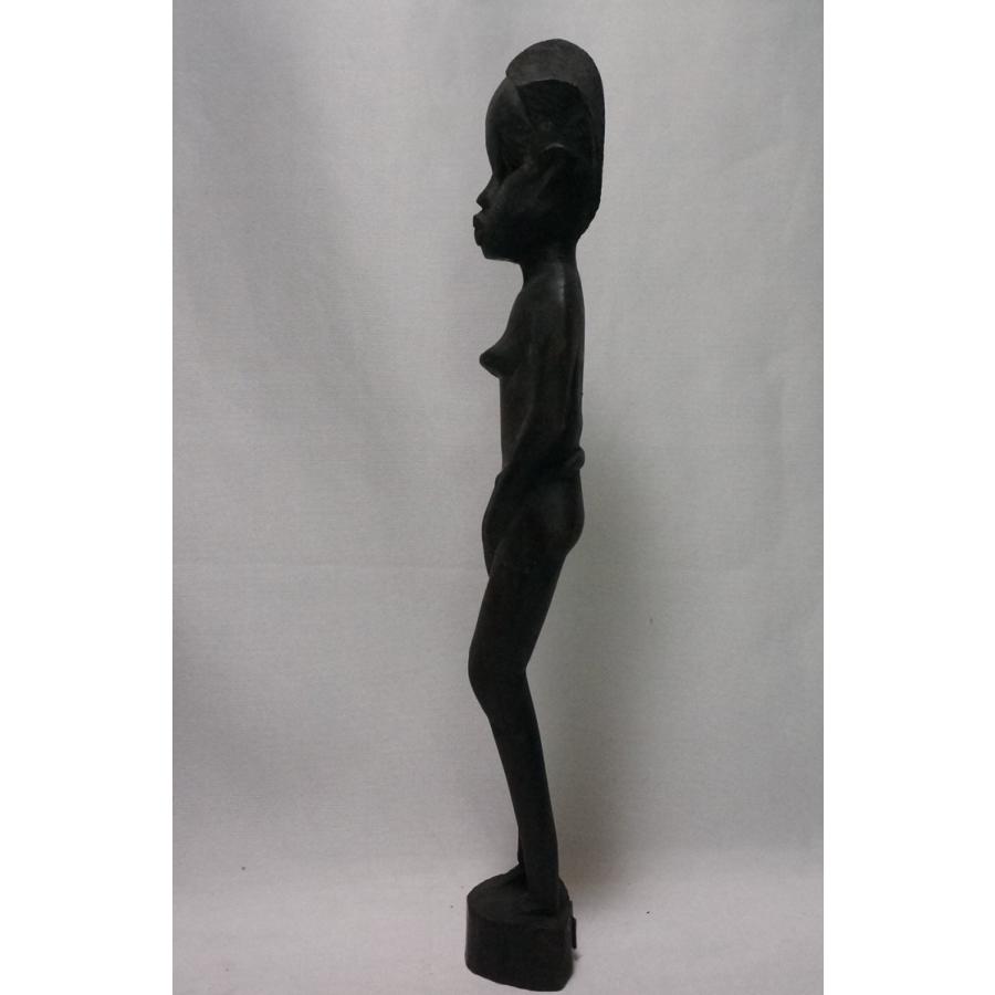 【特選アフリカ】アフリカ ケニア 木彫彫刻 女性像 置物 民芸 民族人形｜atelier-erica｜06