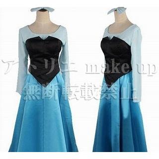 ディズニー系 リトル・マーメイド コスプレ 衣装】アリエル ドレス