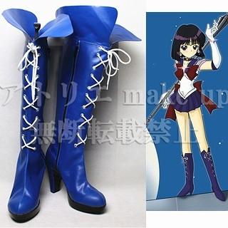 セーラーサターン　土萠ほたる　衣装＋ブーツ　コスプレ　セーラームーン S Amazon.co.jp: 土萠ほたる セーラーサターン コスプレ靴/ブーツ