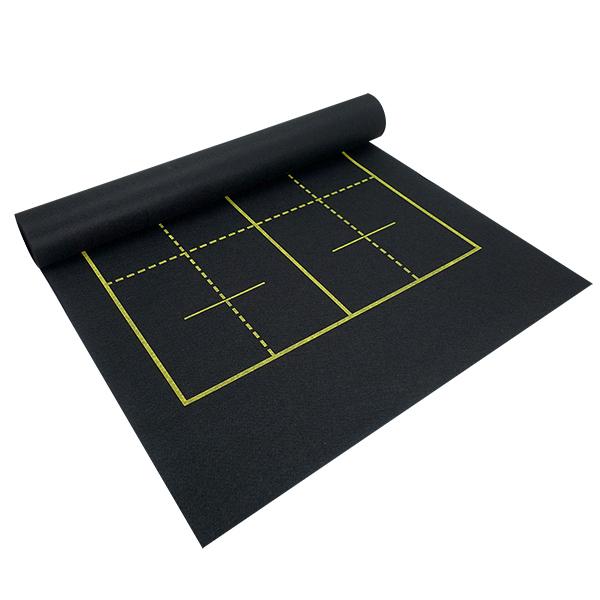 書道下敷き 黒フェルト 1.5mm 片面罫入り 2×8升 半切判 450×1500mm
