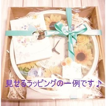 プリザーブドフラワー （当店オリジナル） 花時計 ひまわり３ ヒマワリ 向日葵 結婚祝い 新築祝い_6