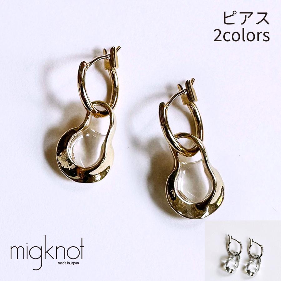 フックピアス　シルバー925 ボディピアス　ハンドメイド　フープピアス ピアス フープ レディース メタル×樹脂フープピアス ゴールド シルバー