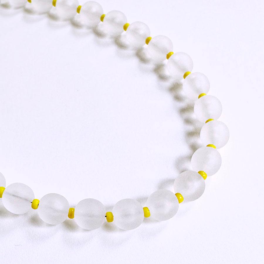 ネックレス ミディアム レディース ケシダマ＆カラービーズネックレス