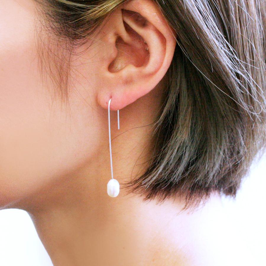 ピアス Silver925 シルバー 淡水パール フック Silver925/淡水パール 