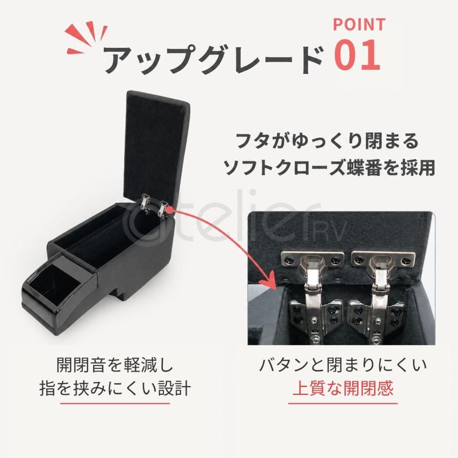 ブラックアームレスト 電気接続付き ハイエース ワイド アームレスト Qi 3点セット ブラック ARCADIA