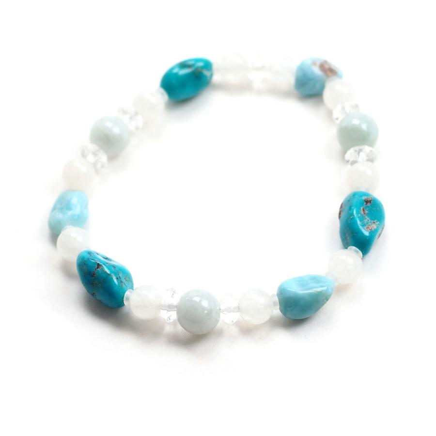 ラファエル 癒しの大天使 ブレスレット ターコイズ ラリマー 翡翠