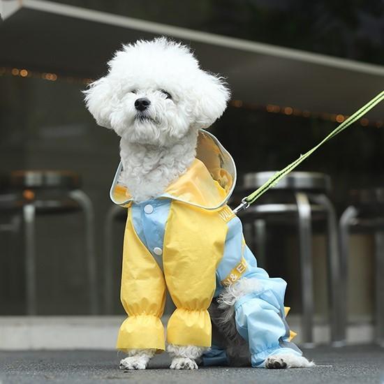 雨の日も可愛く♪恐竜レインコート レインポンチョ カッパ 犬用合羽 ペット服 犬 反射 犬服 雨の日 梅雨 おしゃれ｜atelier-toyou｜05