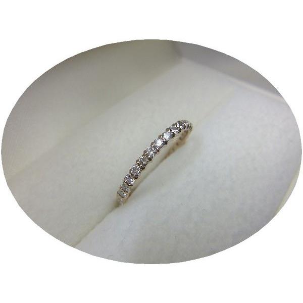 天然ダイヤモンド フルエタニティ リング ピンクゴールド 指輪 0.5ct K18PG 4月 誕生石の画像