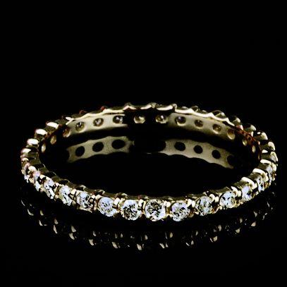 天然ダイヤモンド フルエタニティ リング ホワイトゴールド 指輪 0.5ct