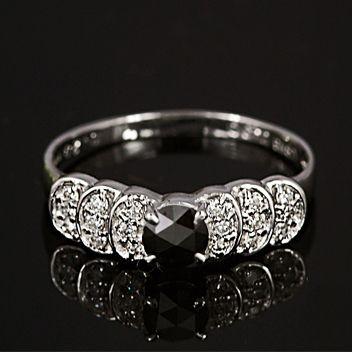 k18WG天然石ダイヤモンドリング