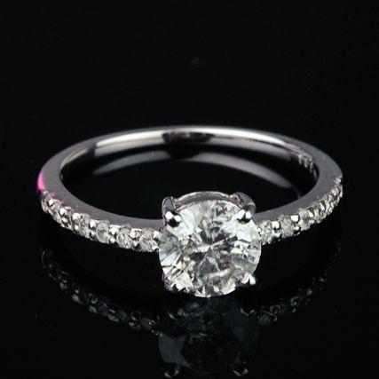 k18WG天然石ダイヤモンドリング