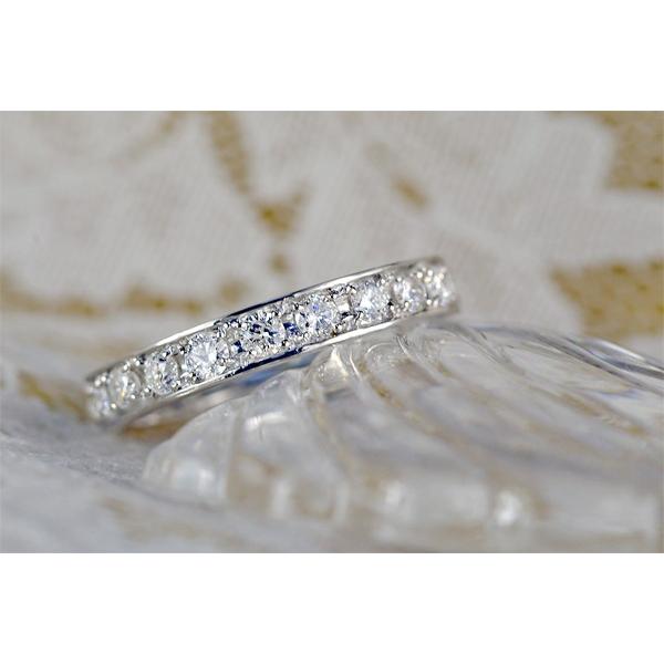 ダイヤモンド フルエタニティ リング 指輪 1.0ct Pt900 4月 誕生石