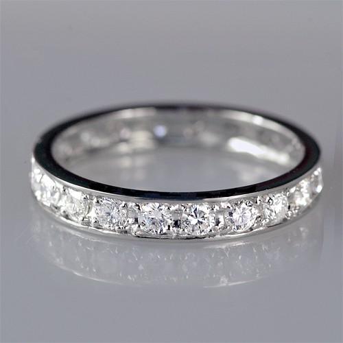 ダイヤモンド フルエタニティ リング 指輪 1.0ct Pt900 4月 誕生石 