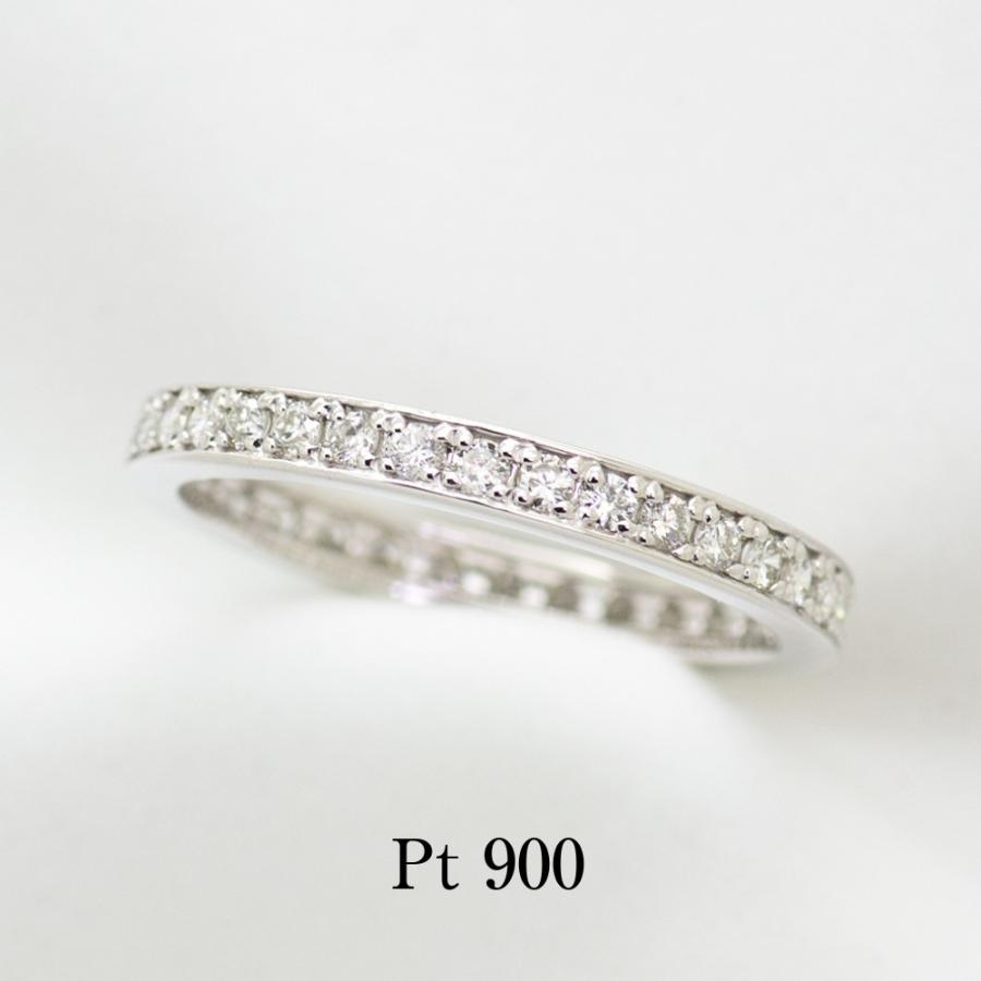 ダイヤモンド フルエタニティ リング 指輪 0.5ct K10/K18/Pt900 WG/YG/PG ピンキーリング対応 4月 誕生石 天然石 選べる地金の画像